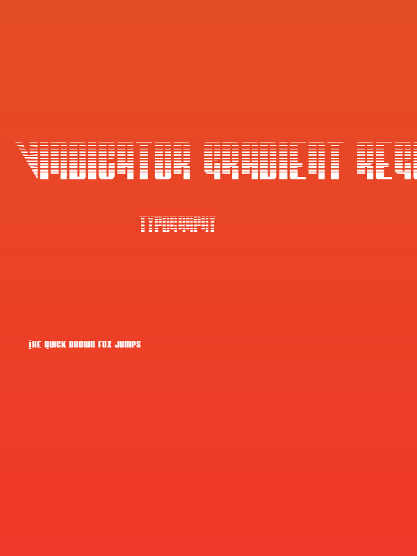 Vindicator Gradient Regular Poster