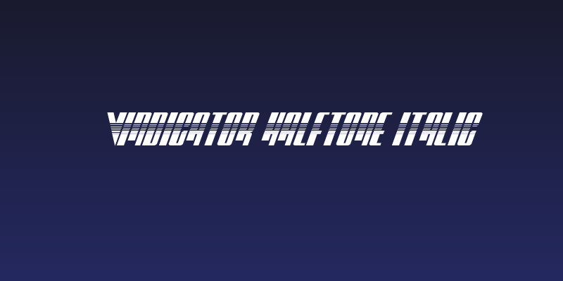 Vindicator Halftone Italic Social Header