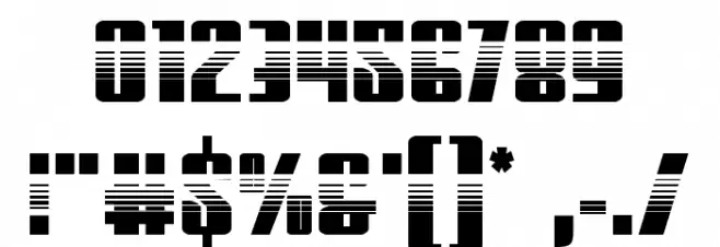 Vindicator Halftone फ़ॉन्ट अन्य घर का काम