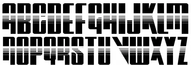 Vindicator Halftone Polices MAJUSCULES