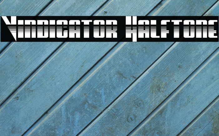 Vindicator Halftone Font examples