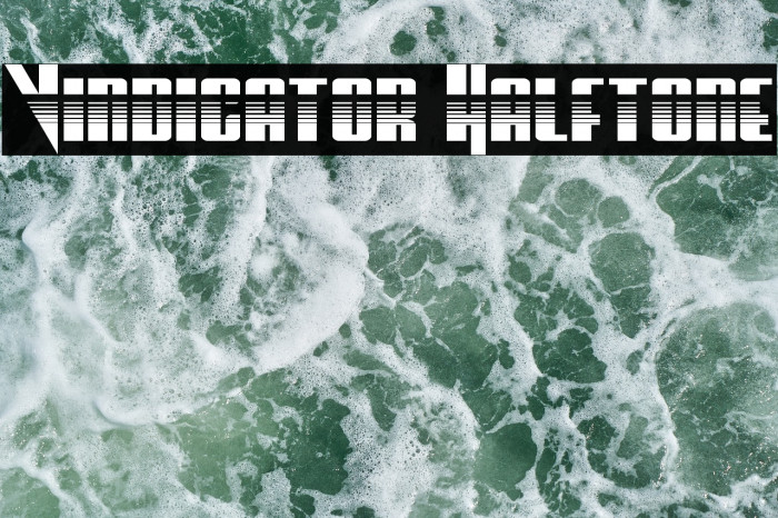 Vindicator Halftone Font examples