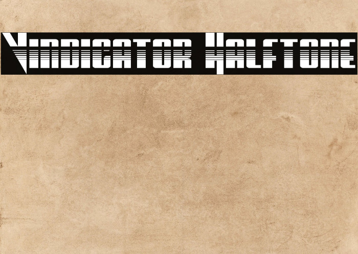 Vindicator Halftone Font examples