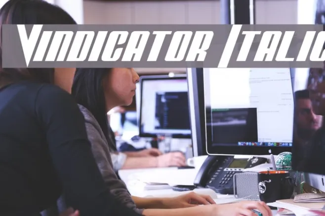 Vindicator Italic Example 2