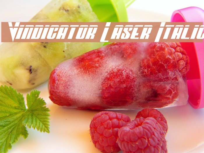 Vindicator Laser Italic Example 1