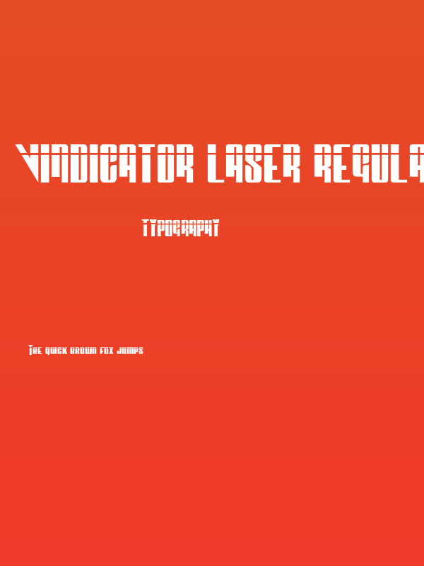 Vindicator Laser Regular Poster