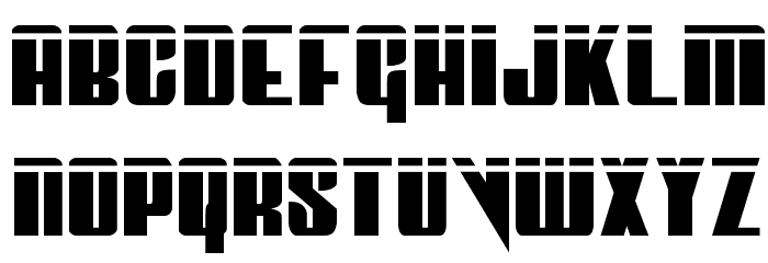 Vindicator Laser Regular Font LOWERCASE