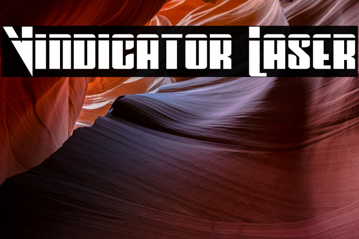 Vindicator Laser Font examples
