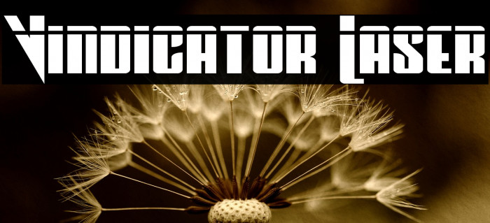 Vindicator Laser Font examples