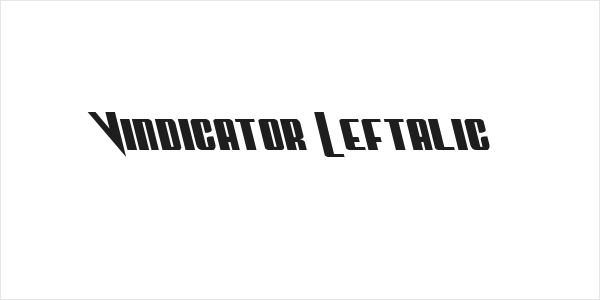 Vindicator Leftalic Logo