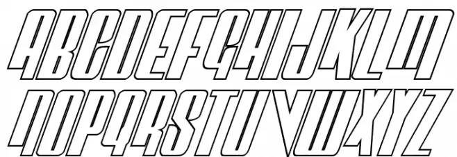 Vindicator Outline Italic