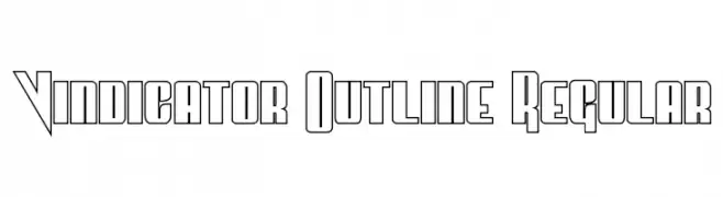 Vindicator Outline Regular  تنزيل الخطوط