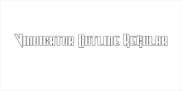 Vindicator Outline Regular Logo