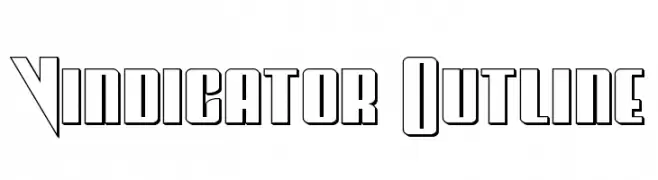Vindicator Outline  नि: शुल्क फ़ॉन्ट्स डाउनलोड