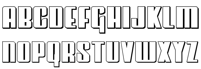 Vindicator Outline फ़ॉन्ट लोअरकेस