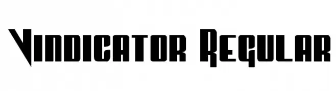 Vindicator Regular  नि: शुल्क फ़ॉन्ट्स डाउनलोड