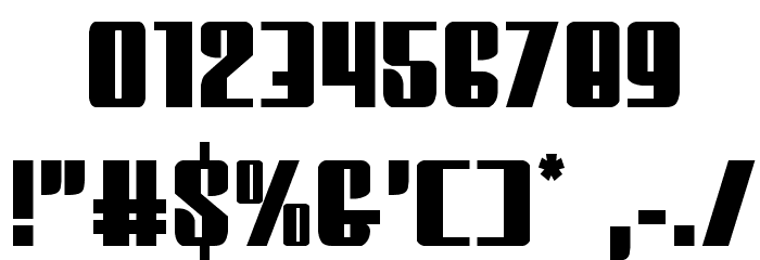 Vindicator Regular Font OTHER CHARS