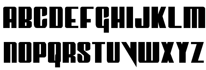 Vindicator Regular Font LOWERCASE