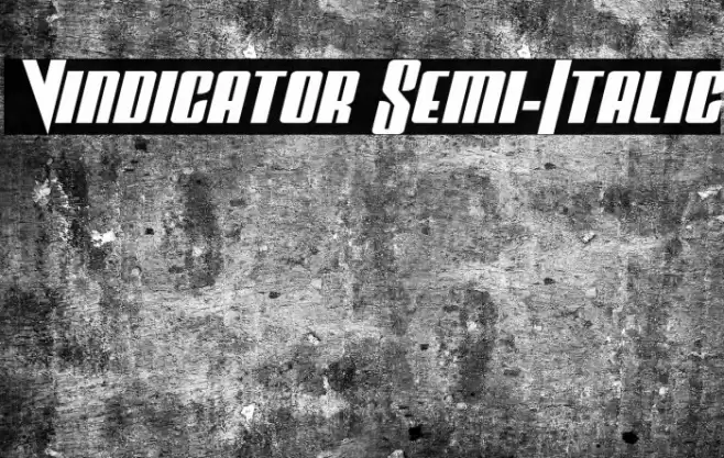 Vindicator Semi-Italic Fuentes examples