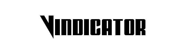 Vindicator फ़ॉन्ट