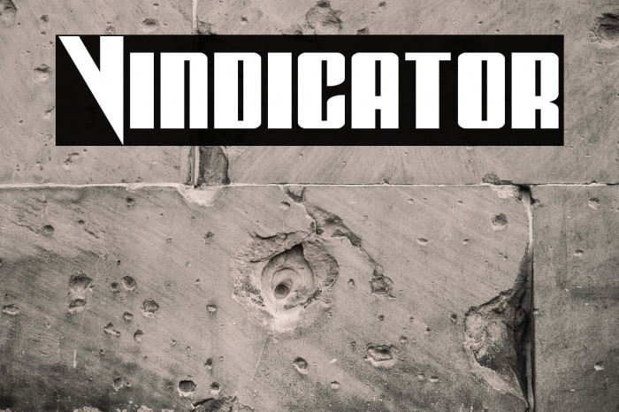 Vindicator Font examples