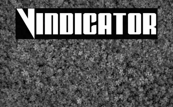 Vindicator फ़ॉन्ट examples