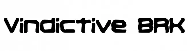 Vindictive BRK  नि: शुल्क फ़ॉन्ट्स डाउनलोड