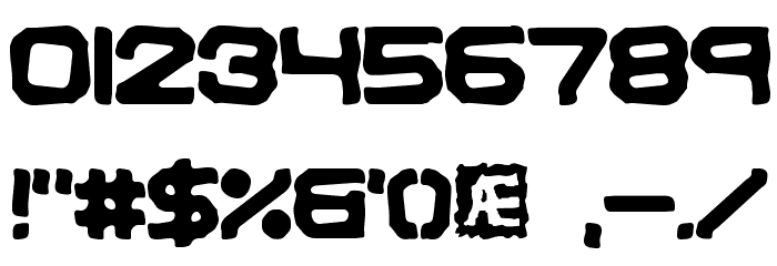 Vindictive BRK Font OTHER CHARS