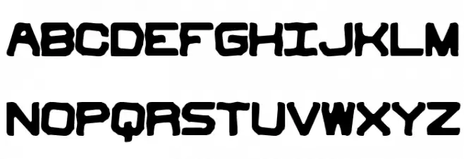 Vindictive BRK 字体 大写