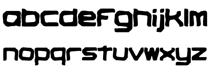 Vindictive BRK Font LOWERCASE