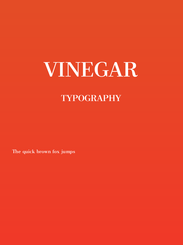 Vinegar Poster