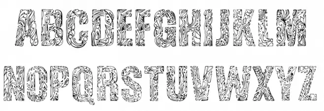 Vinegraphy Font Litere mari
