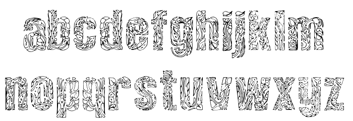 Vinegraphy Font LOWERCASE