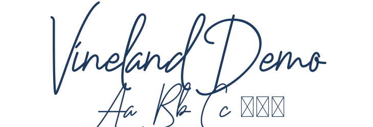 Vineland Demo Font Preview