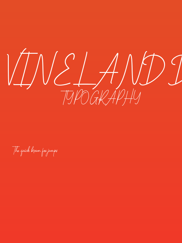 Vineland Demo Poster