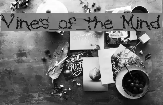 Vines_of_the_Mind Font examples