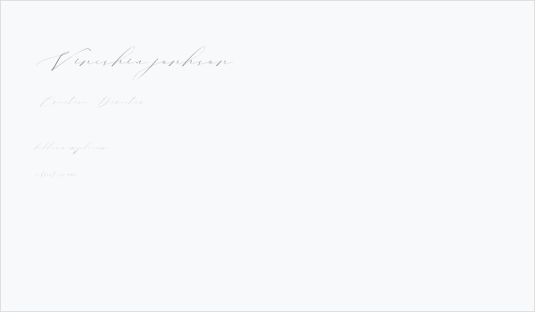 Vineshia jonhson Business Card