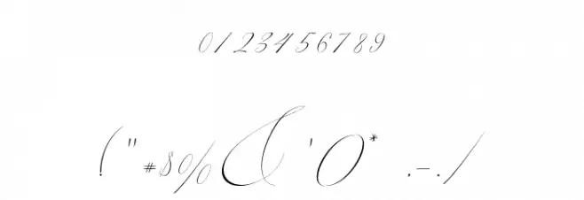 Vineshiajonhson Font OTHER CHARS