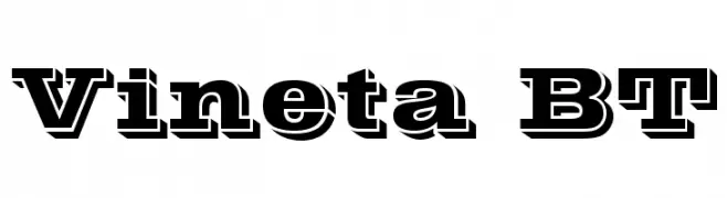 Vineta BT  Скачать бесплатные шрифты
