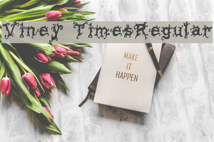 Viney TimesRegular Font examples
