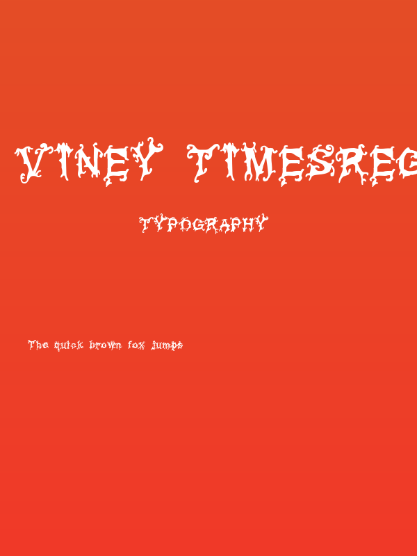 Viney TimesRegular Poster