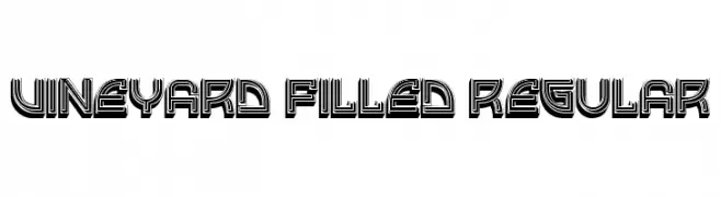 Vineyard Filled Regular  Free Fonts Download