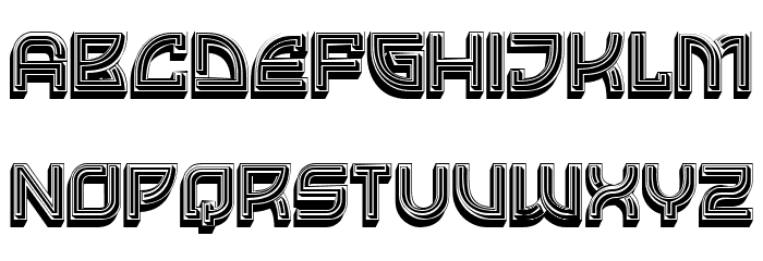 Vineyard Filled Regular Font LOWERCASE