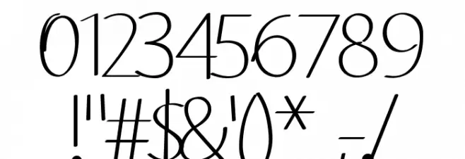 Ving Smith Font OTHER CHARS