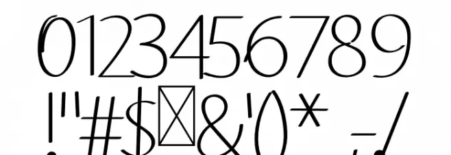 Ving Smith Font OTHER CHARS