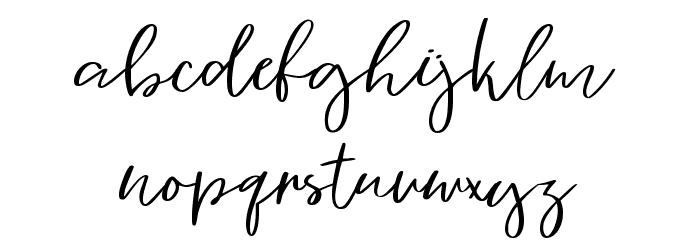 Vingiloth Font LOWERCASE