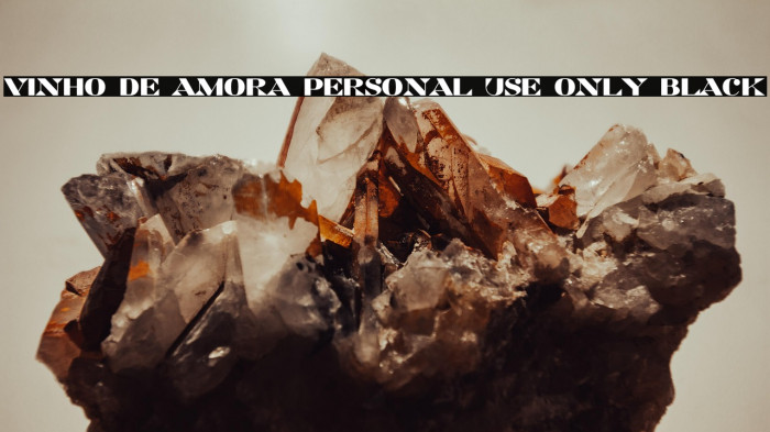 Vinho De Amora PERSONAL USE ONLY Black Example 1