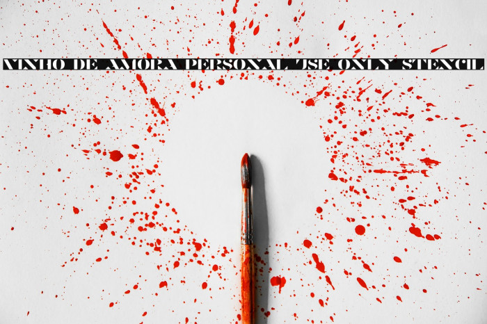 Vinho De Amora PERSONAL USE ONLY Stencil Example 1