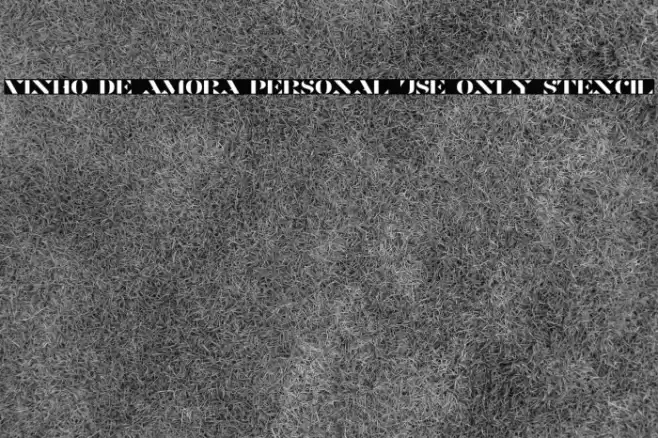 Vinho De Amora PERSONAL USE ONLY Stencil Font examples