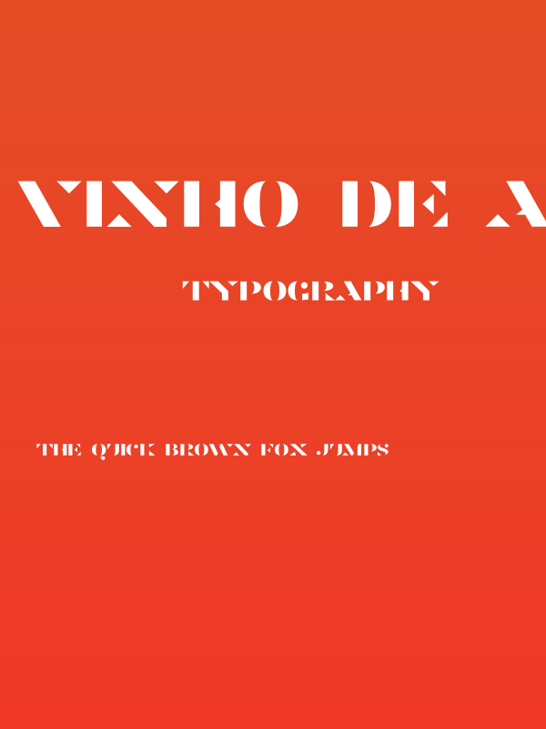 Vinho De Amora PERSONAL USE ONLY Stencil Poster